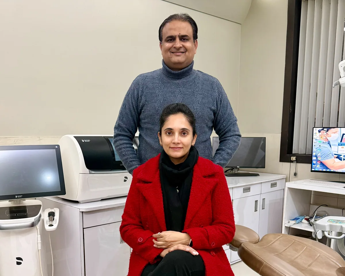 Dr. Asheesh K. Sawhny and Dr. Karuna Sawhny at Dr Sawhney’s My Dentist, Kakadeo, Kanpur