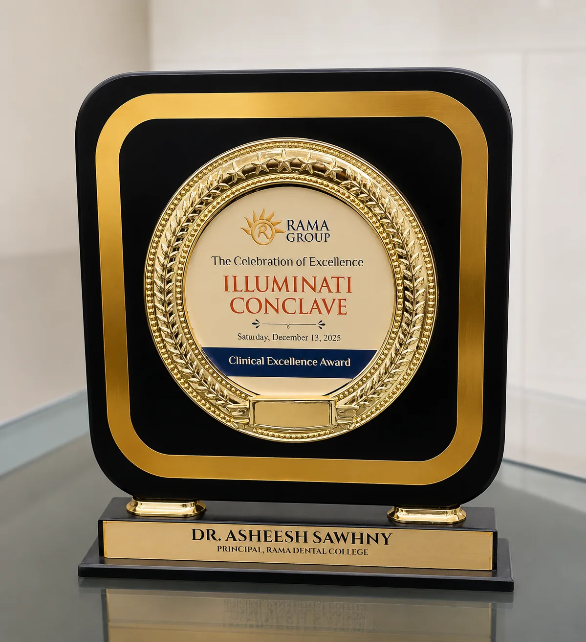 Rama Group Illuminati Conclave Clinical Excellence Award presented to Dr. Asheesh Sawhny