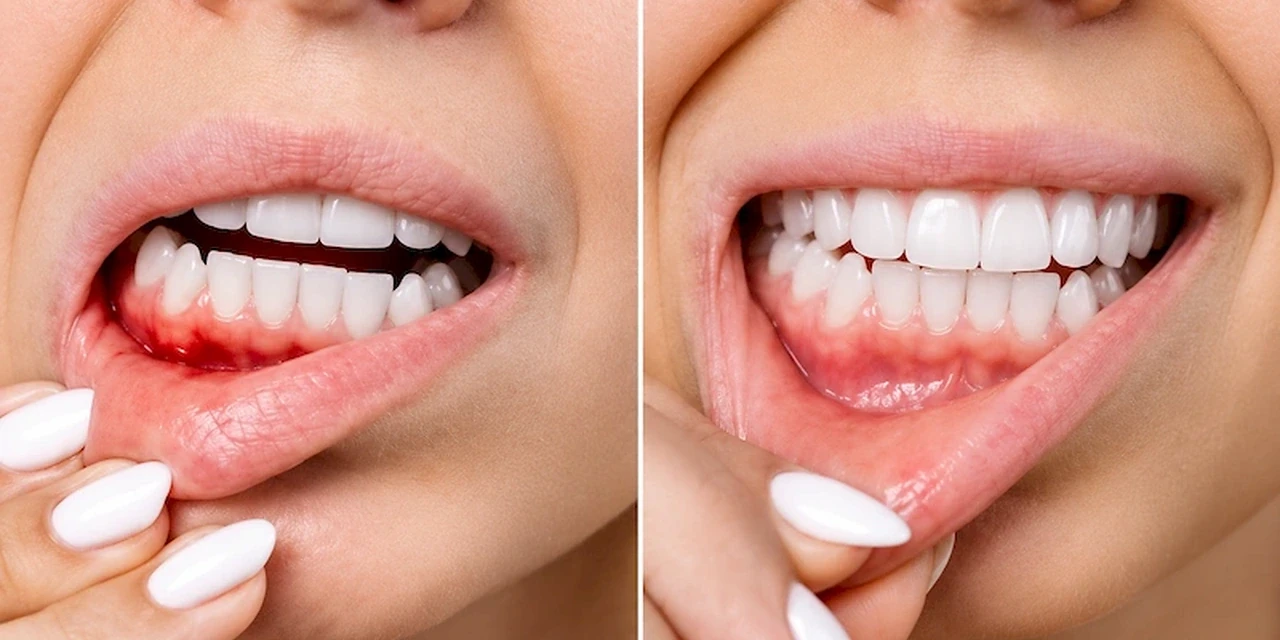 Gum treatment before and after results at MY DENTIST Kakadeo Kanpur