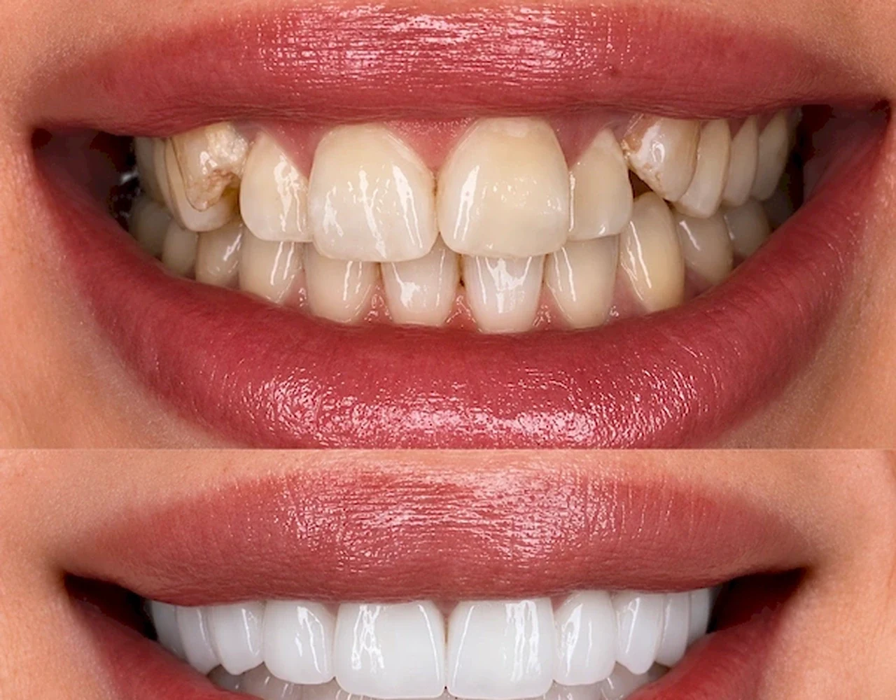 Teeth whitening before and after results at MY DENTIST Kakadeo Kanpur